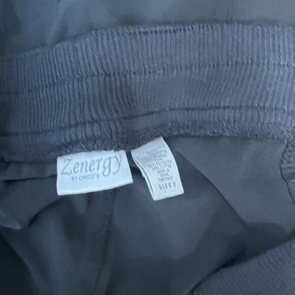 Zenergy by Chico's Skirt size 10 12 2 Black Straight Knee Fitness Sports Outdoor - Picture 9 of 9